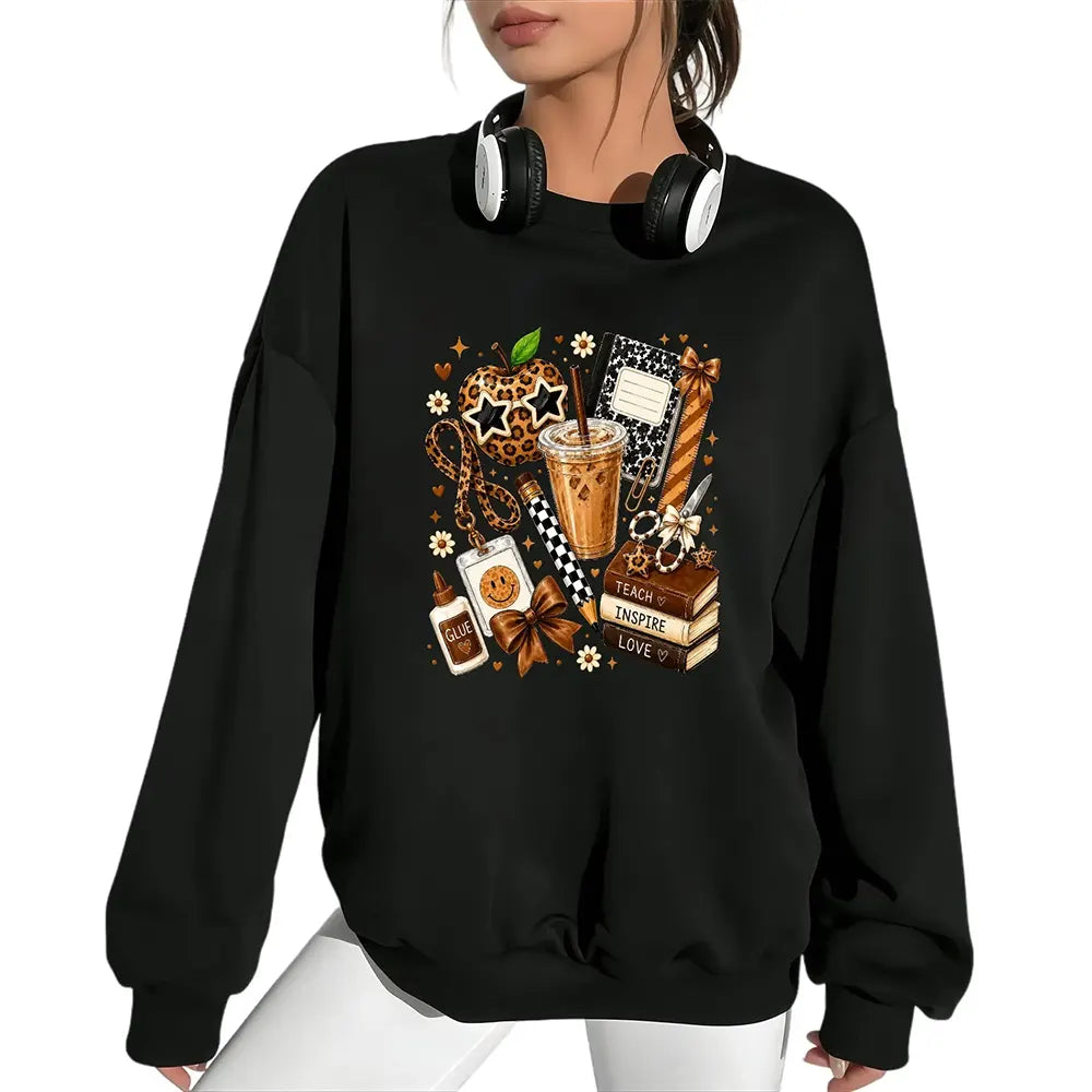 Teach Inspire Love Teacher Essentials T-Shirt / Sweatshirt / Hoodie
