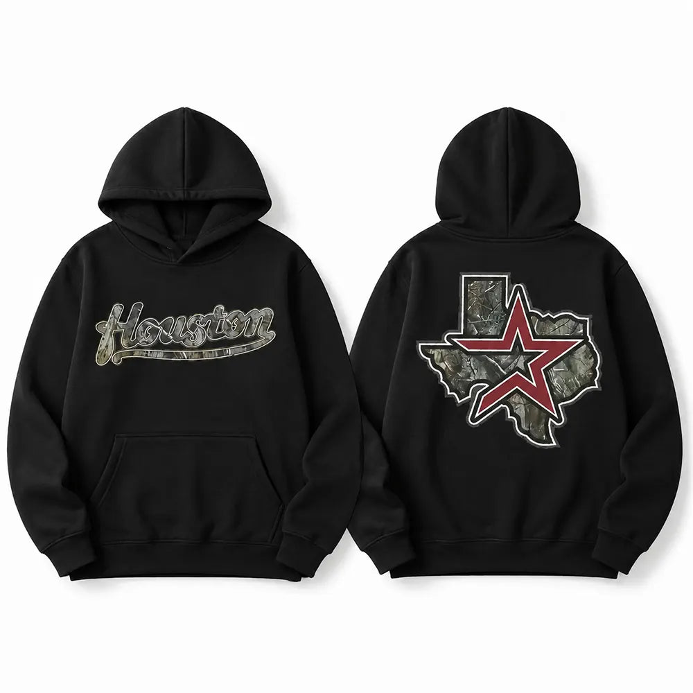 Houston Texas Camo Lone Star Graphic T-Shirt / Sweatshirt / Hoodie