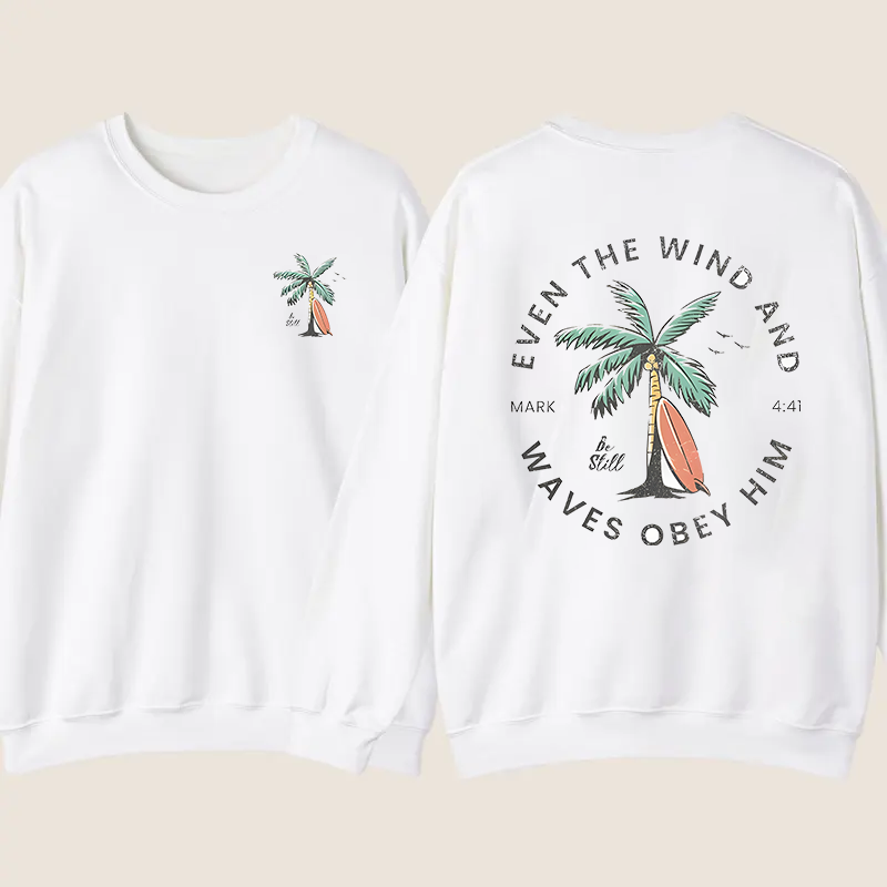 Christian Bible Verse Pattern Trendy Coconut Tree T-Shirt/Sweatshirt/Hoodie