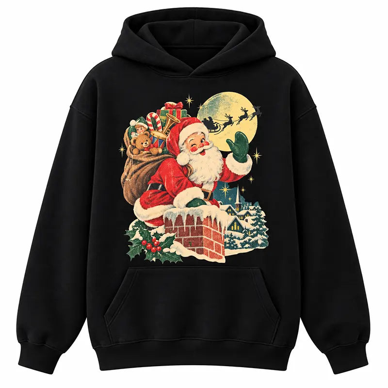 Vintage Santa Chimney Christmas T-Shirt / Sweatshirt / Hoodie