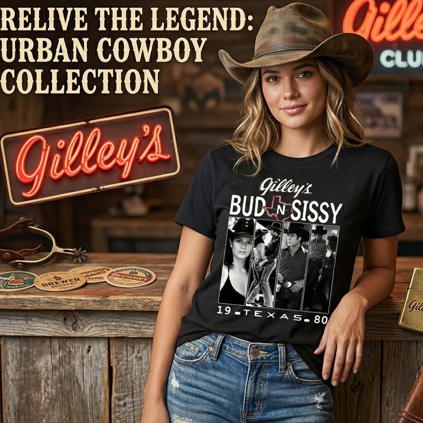 Urban Cowboy Movie Retro Graphic T-Shirt / Sweatshirt / Hoodie