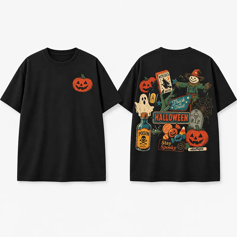 Vintage Halloween Trick Or Treat T-Shirt / Sweatshirt / Hoodie