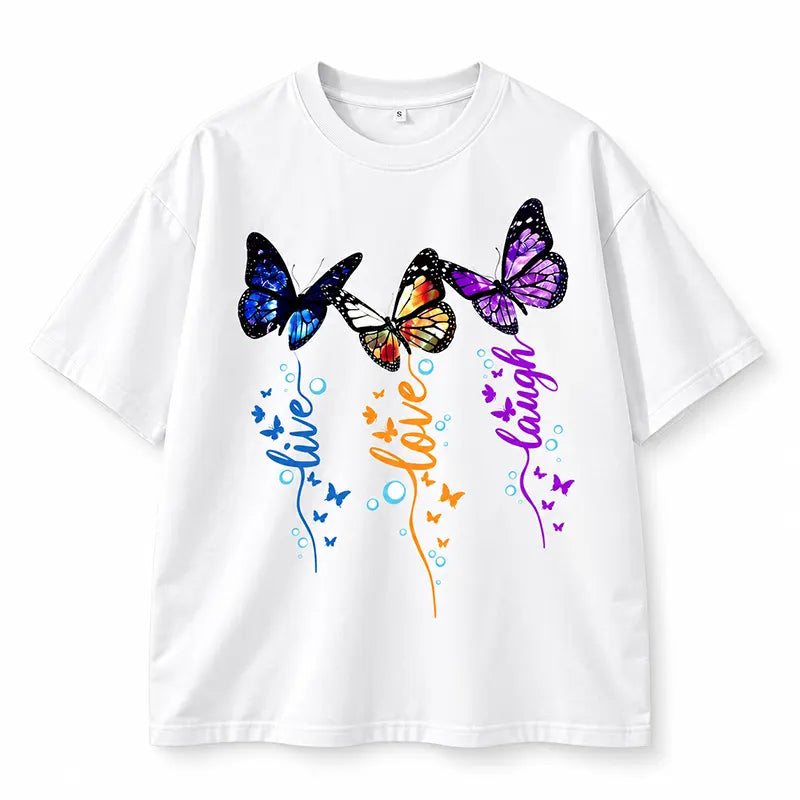 Live Love Laugh Butterflies T-Shirt / Sweatshirt / Hoodie