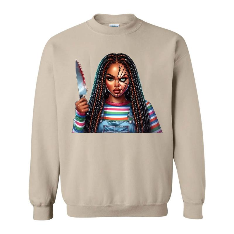 Spooky Black Mama Halloween Cool Gift For Mom/Wife T-Shirt/Sweatshirt/Hoodie