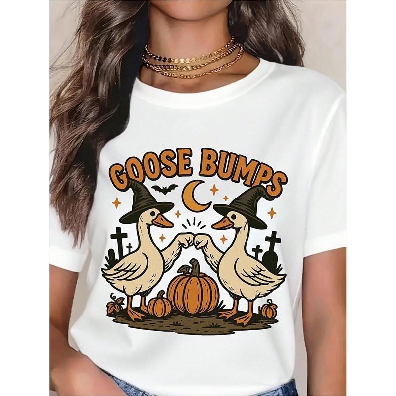 Cute Witch Goose Halloween Graphic T-Shirt/Sweatshirt/Hoodie