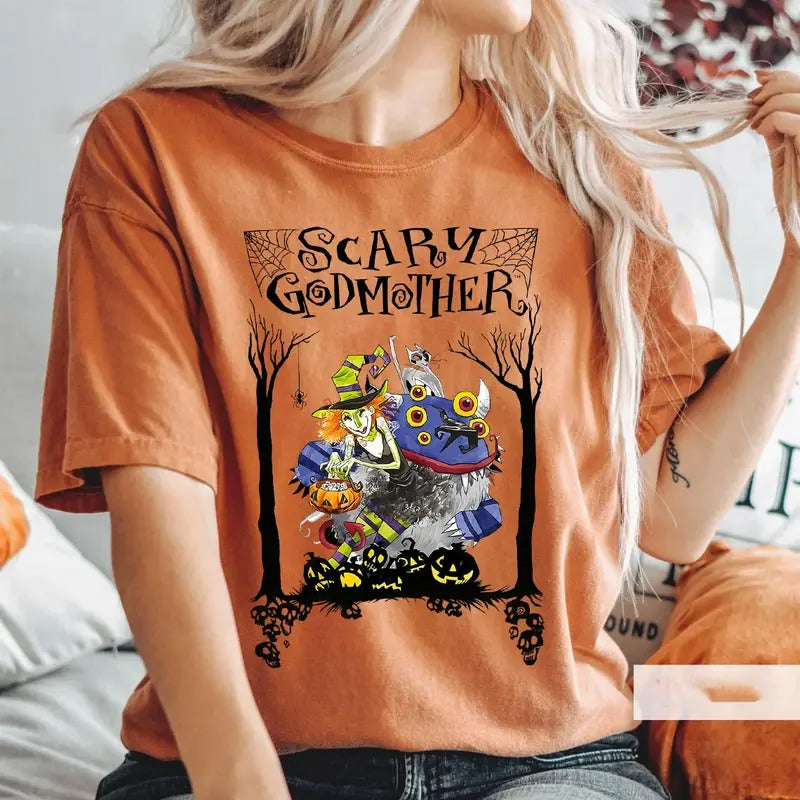 Scary Godmother Halloween Retro Witch Harry The Werewolf T-Shirt/Sweatshirt/Hoodie