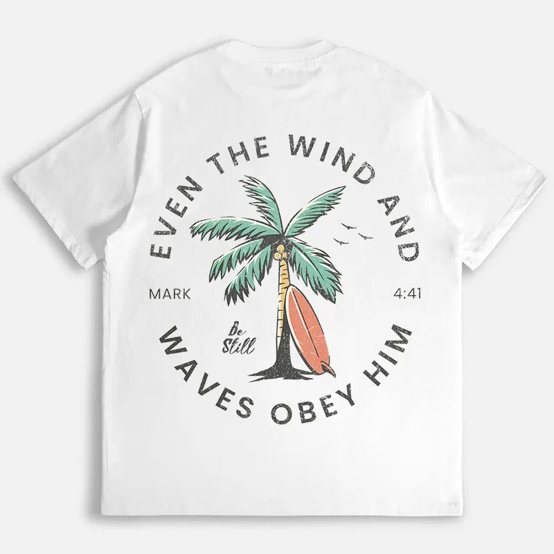 Christian Bible Verse Pattern Trendy Coconut Tree T-Shirt/Sweatshirt/Hoodie