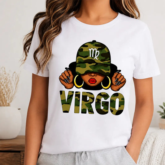 Virgo Camo Girl T-Shirt / Sweatshirt / Hoodie