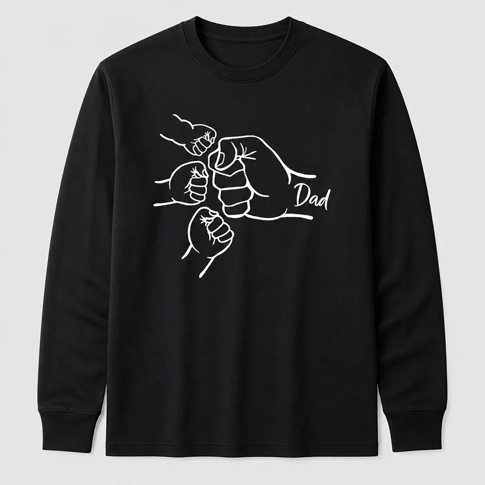Dad Of Three Fist Bump T-Shirt / Sweatshirt / Hoodie