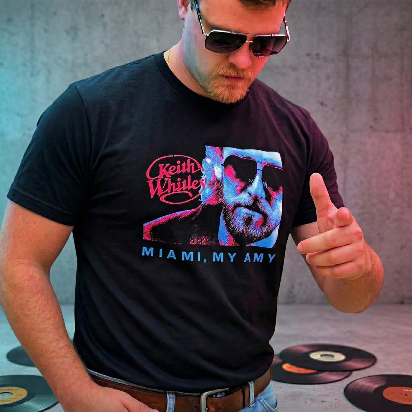 Vintage 80s Aesthetic Keith Whitley Miami My Amy T-Shirt / Sweatshirt / Hoodie