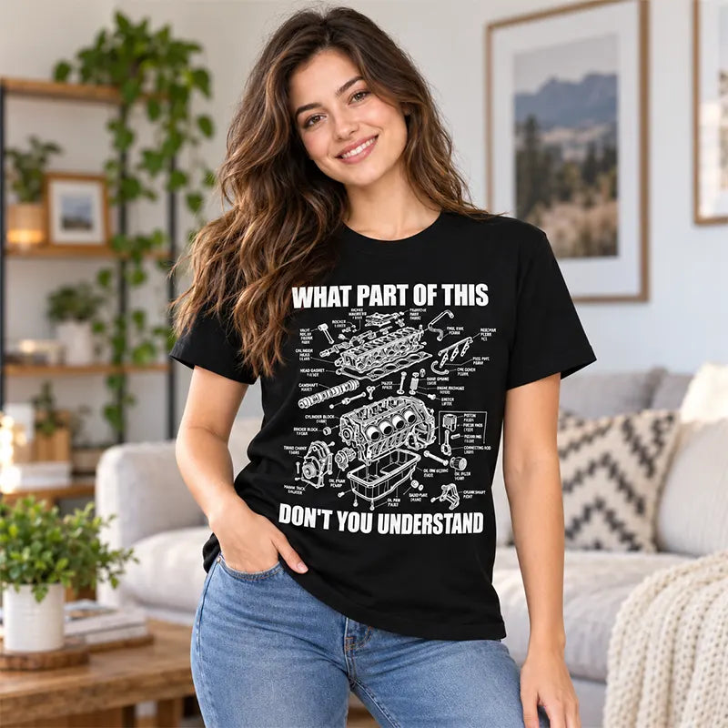 Engine Diagram Mechanic Humor T-Shirt / Sweatshirt / Hoodie