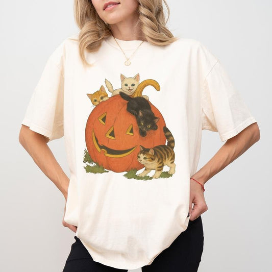 Vintage 90s Cat Halloween T-Shirt/Sweatshirt/Hoodie