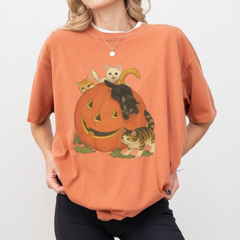 Vintage 90s Cat Halloween T-Shirt/Sweatshirt/Hoodie