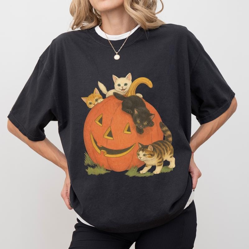 Vintage 90s Cat Halloween T-Shirt/Sweatshirt/Hoodie