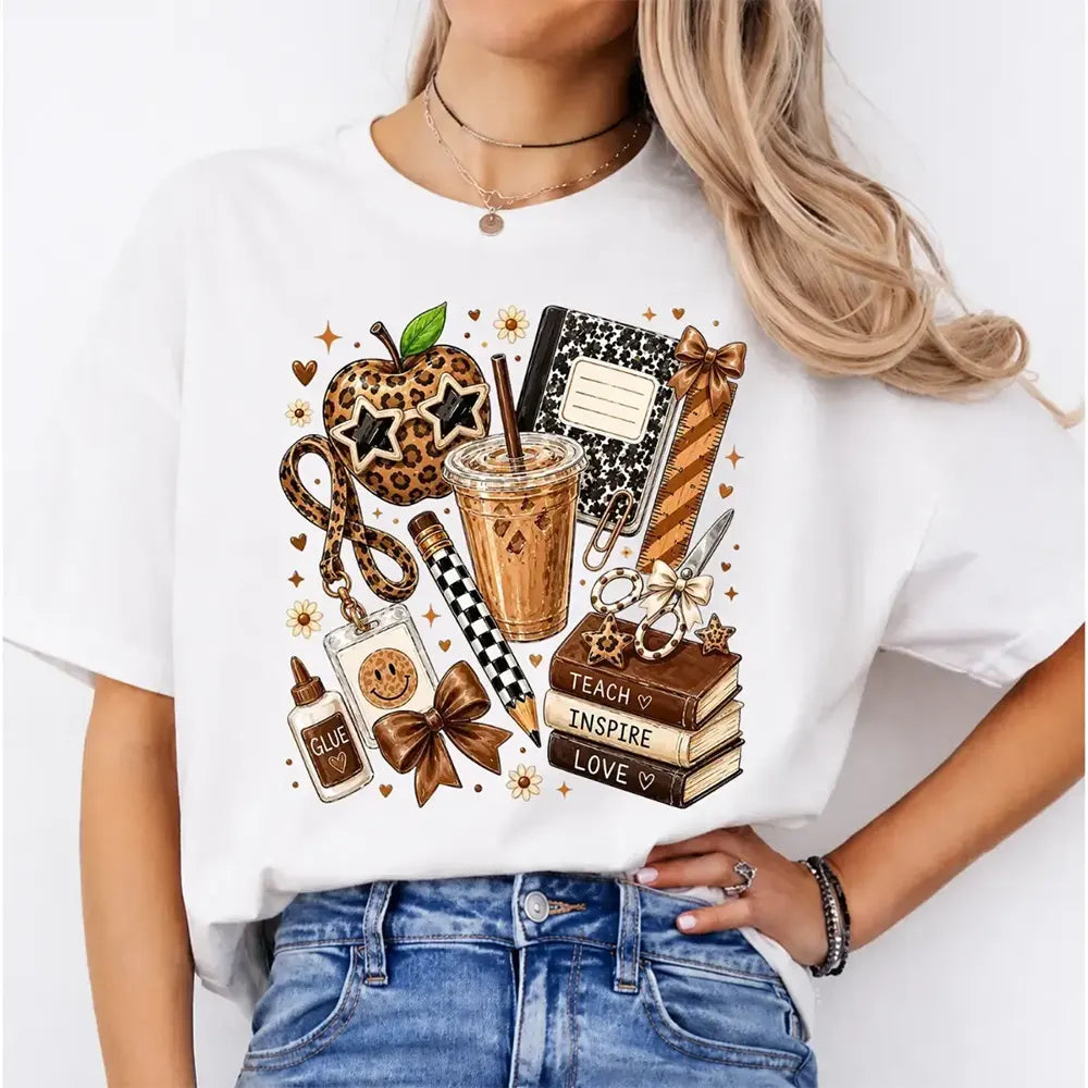 Teach Inspire Love Teacher Essentials T-Shirt / Sweatshirt / Hoodie