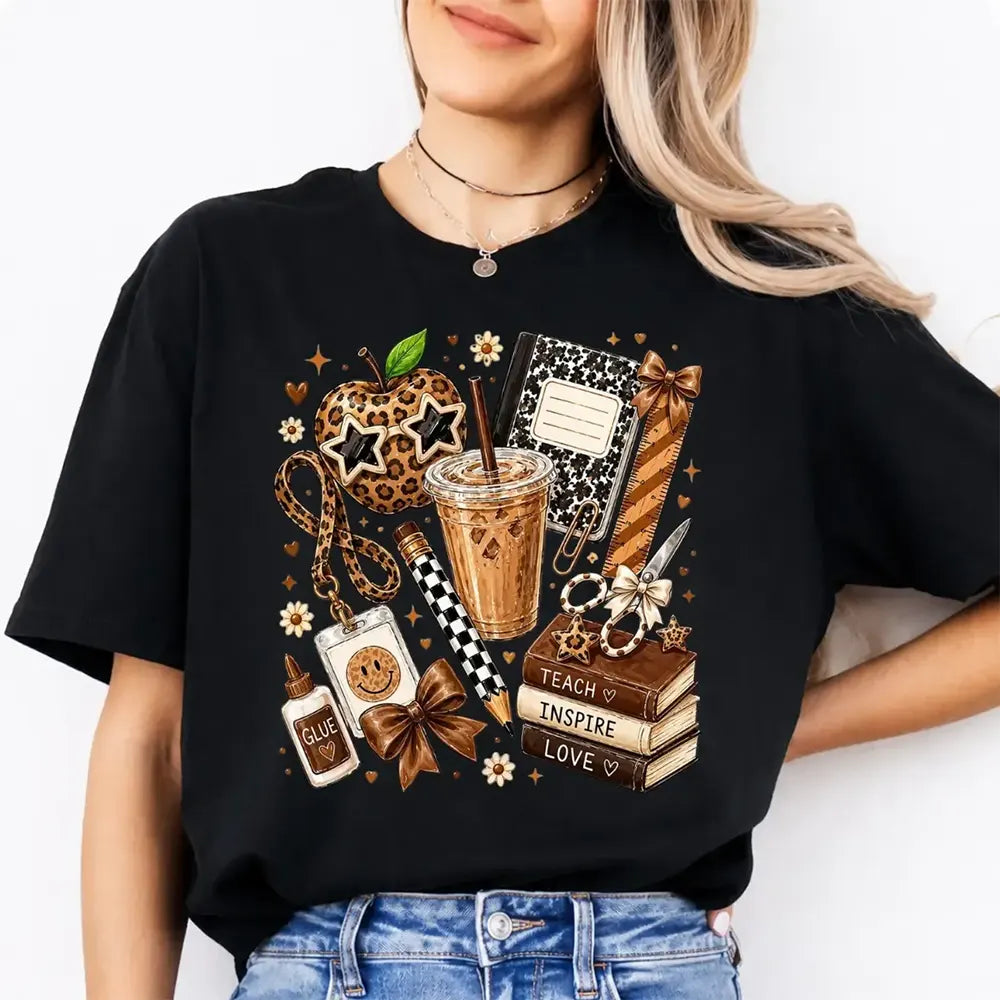 Teach Inspire Love Teacher Essentials T-Shirt / Sweatshirt / Hoodie
