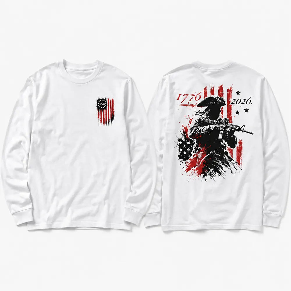 America 250th Anniversary Revolutionary Soldier T-Shirt / Sweatshirt / Hoodie