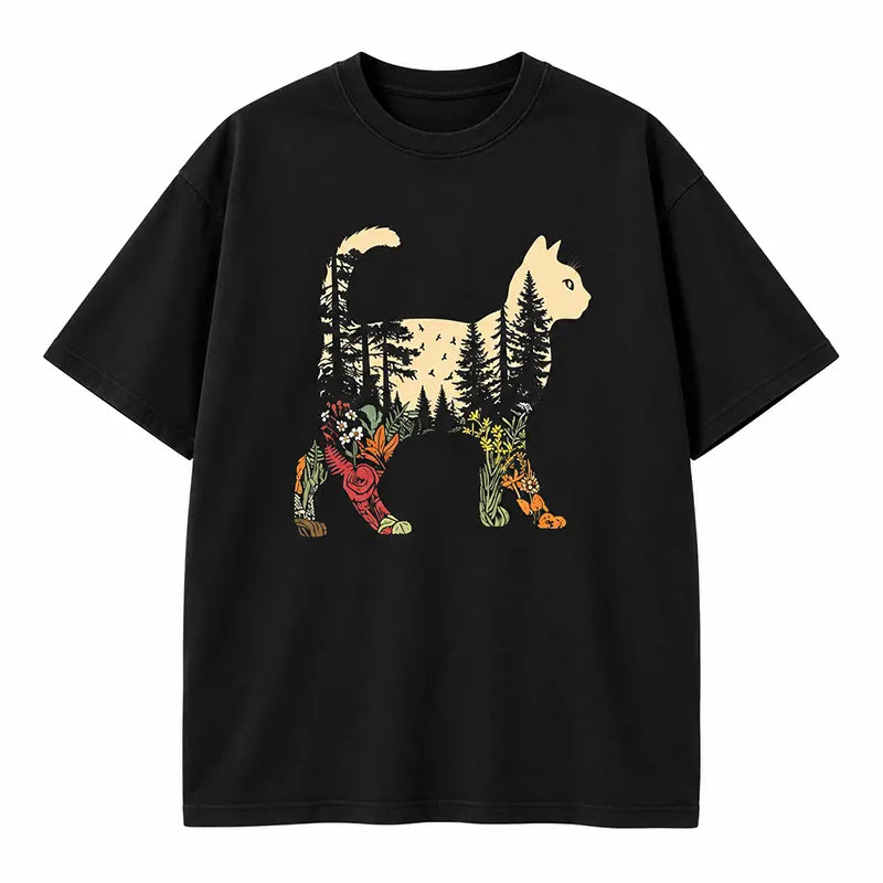Boho Forest Cat T-Shirt / Sweatshirt / Hoodie
