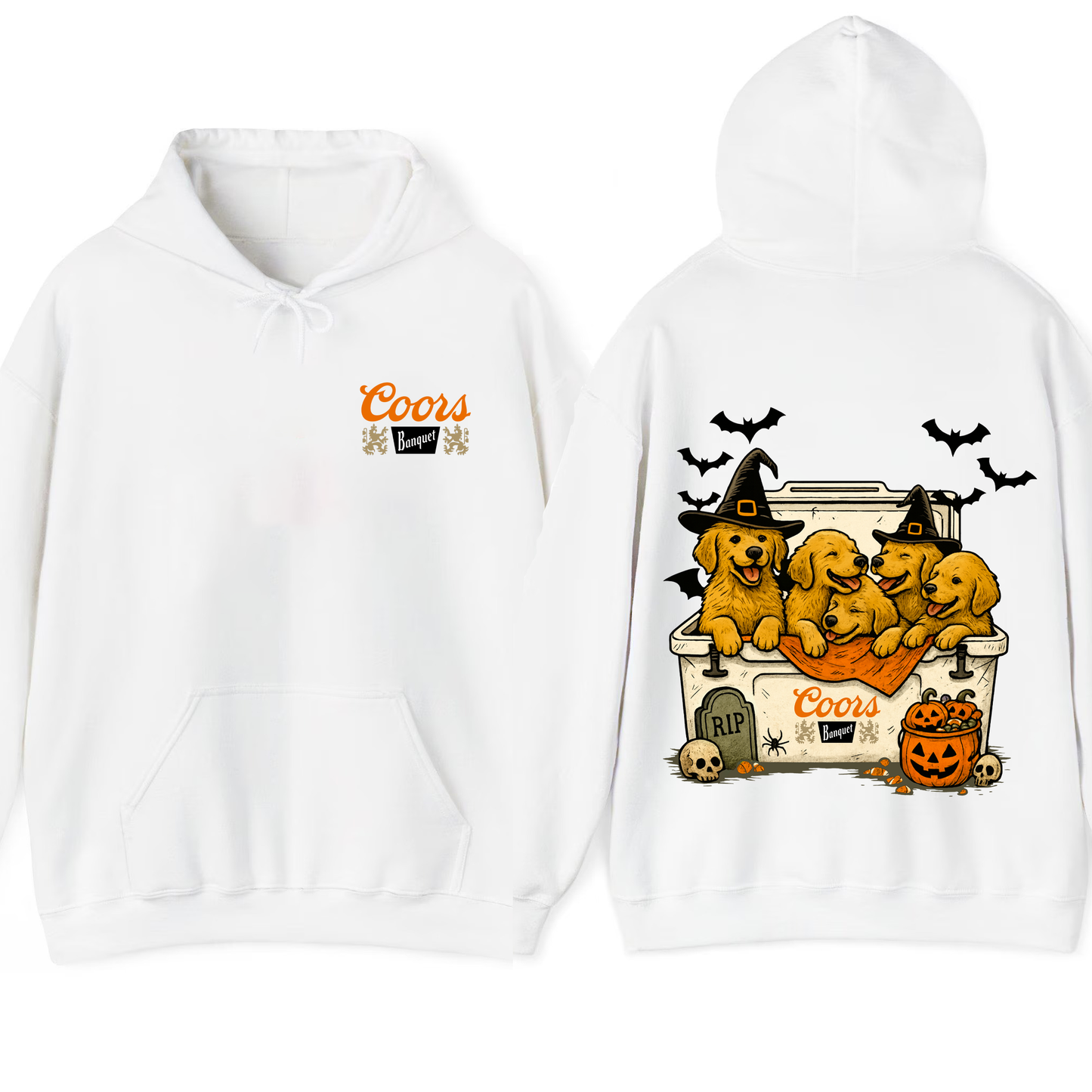 Golden Retriever Beer Halloween Dog Graphic T-Shirt/Sweatshirt/Hoodie