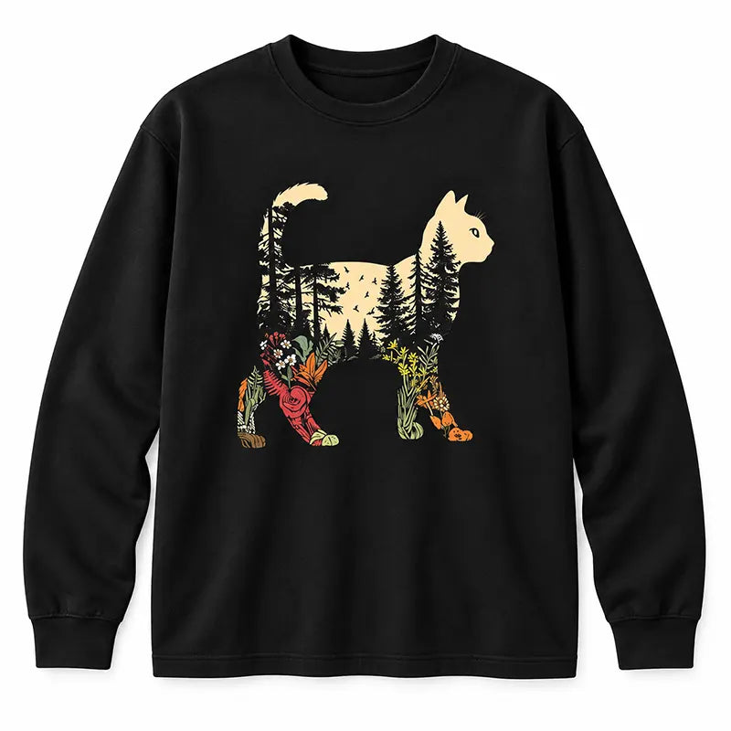 Boho Forest Cat T-Shirt / Sweatshirt / Hoodie