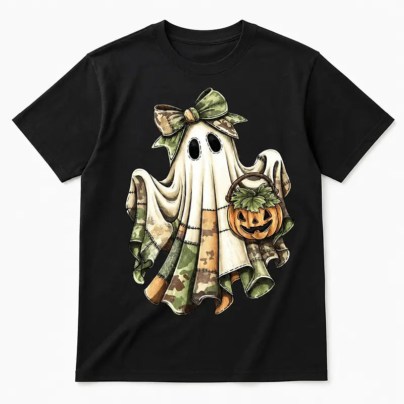 Camo Patchwork Ghost T-Shirt / Sweatshirt / Hoodie