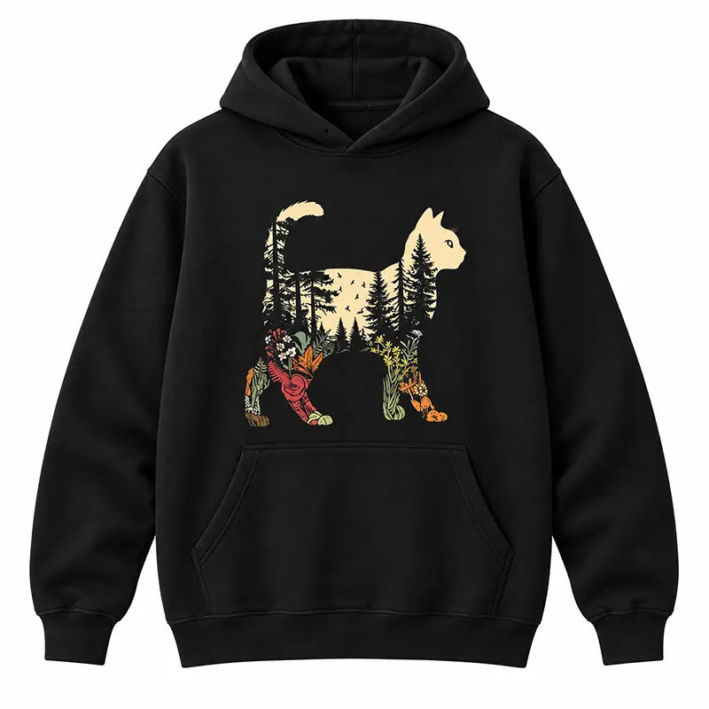 Boho Forest Cat T-Shirt / Sweatshirt / Hoodie