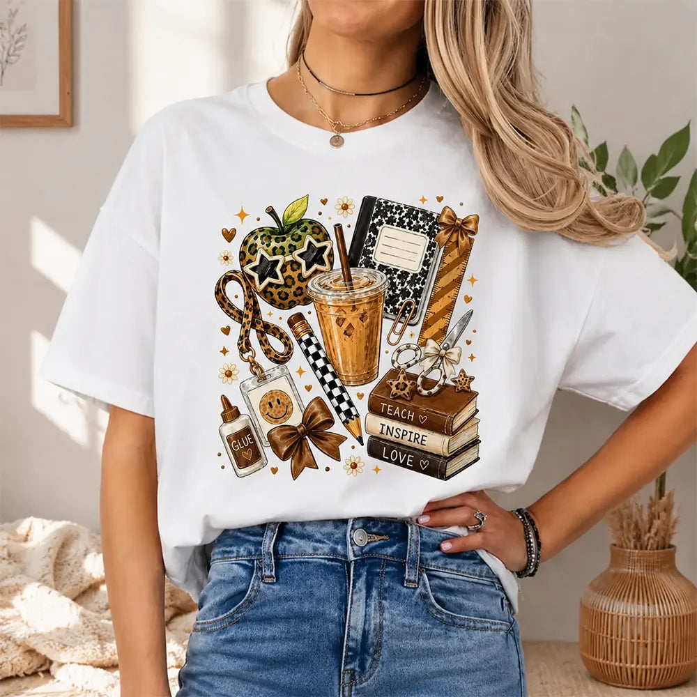 Teach Inspire Love Teacher Essentials T-Shirt / Sweatshirt / Hoodie