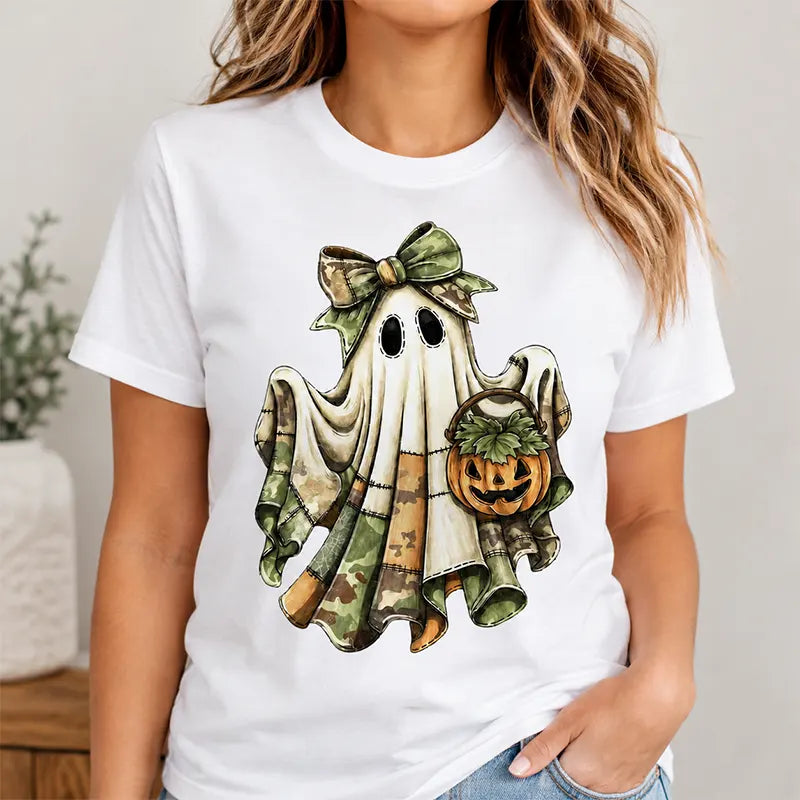 Camo Patchwork Ghost T-Shirt / Sweatshirt / Hoodie