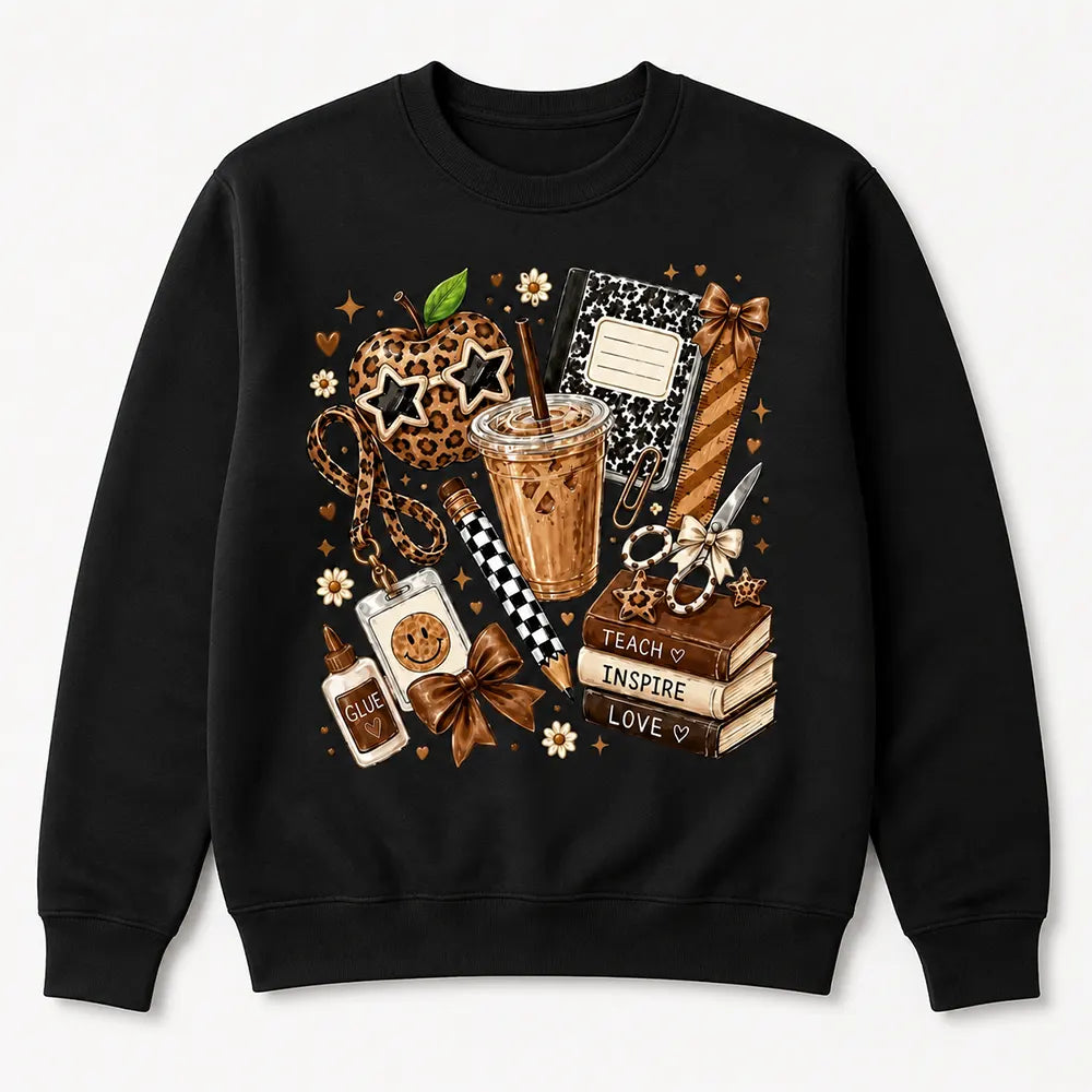 Teach Inspire Love Teacher Essentials T-Shirt / Sweatshirt / Hoodie