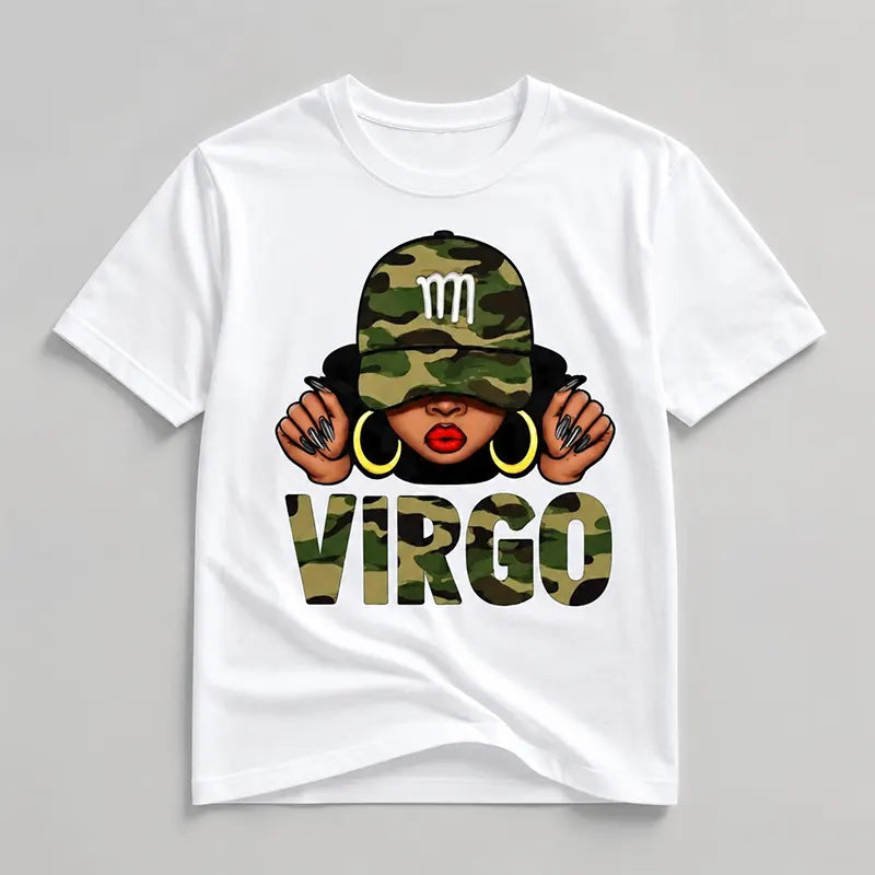 Virgo Camo Girl T-Shirt / Sweatshirt / Hoodie