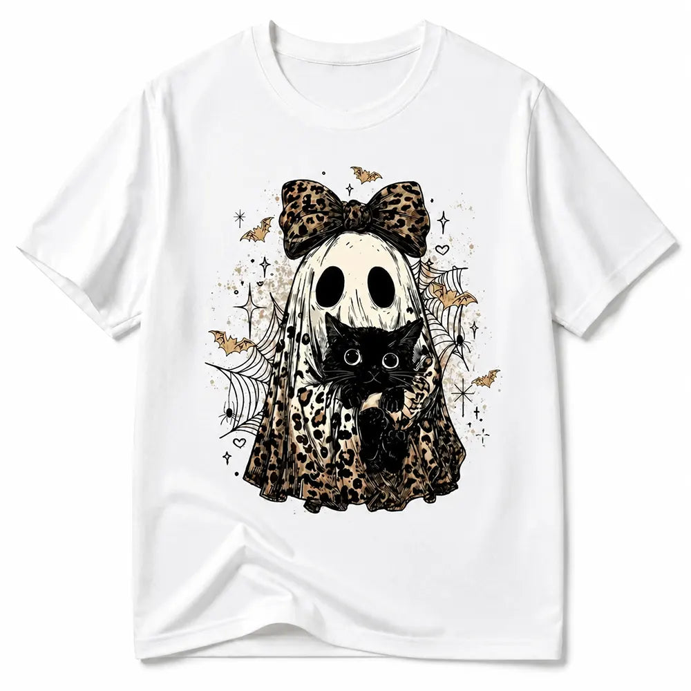 Leopard Ghost And Black Cat T-Shirt / Sweatshirt / Hoodie