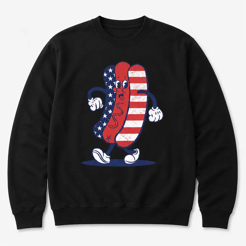 Patriotic Hot Dog Cookout Humor T-Shirt / Sweatshirt / Hoodie