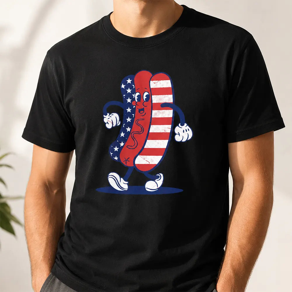 Patriotic Hot Dog Cookout Humor T-Shirt / Sweatshirt / Hoodie