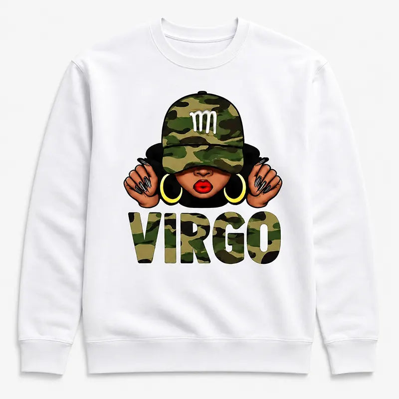 Virgo Camo Girl T-Shirt / Sweatshirt / Hoodie