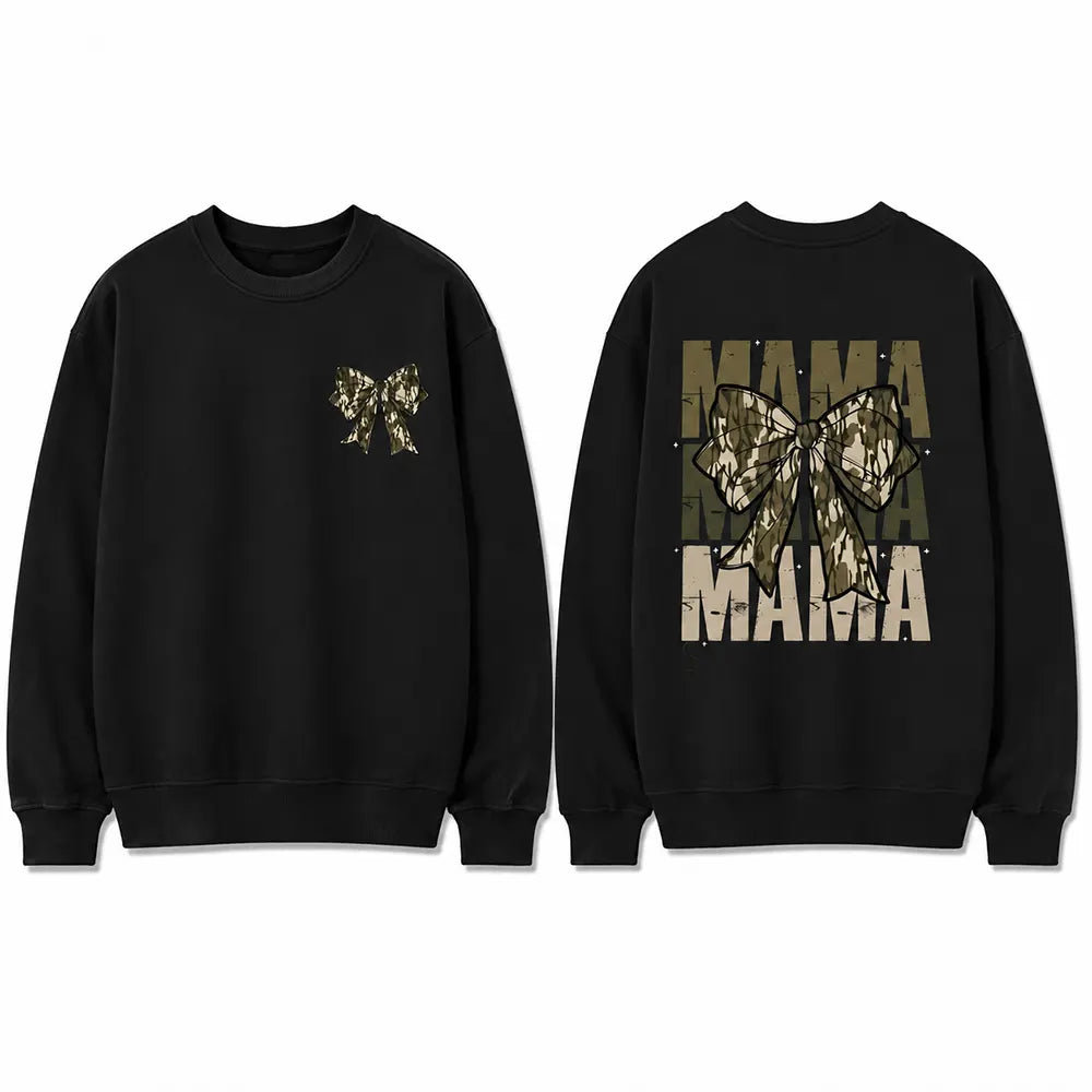 Mama Camo Bow T-Shirt / Sweatshirt / Hoodie