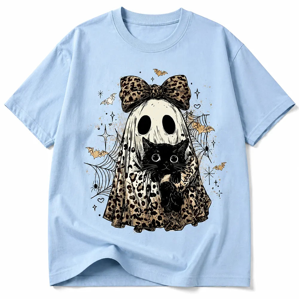 Leopard Ghost And Black Cat T-Shirt / Sweatshirt / Hoodie