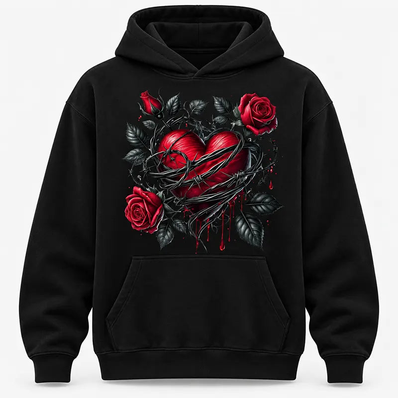 Thorned Heart And Roses T-Shirt / Sweatshirt / Hoodie