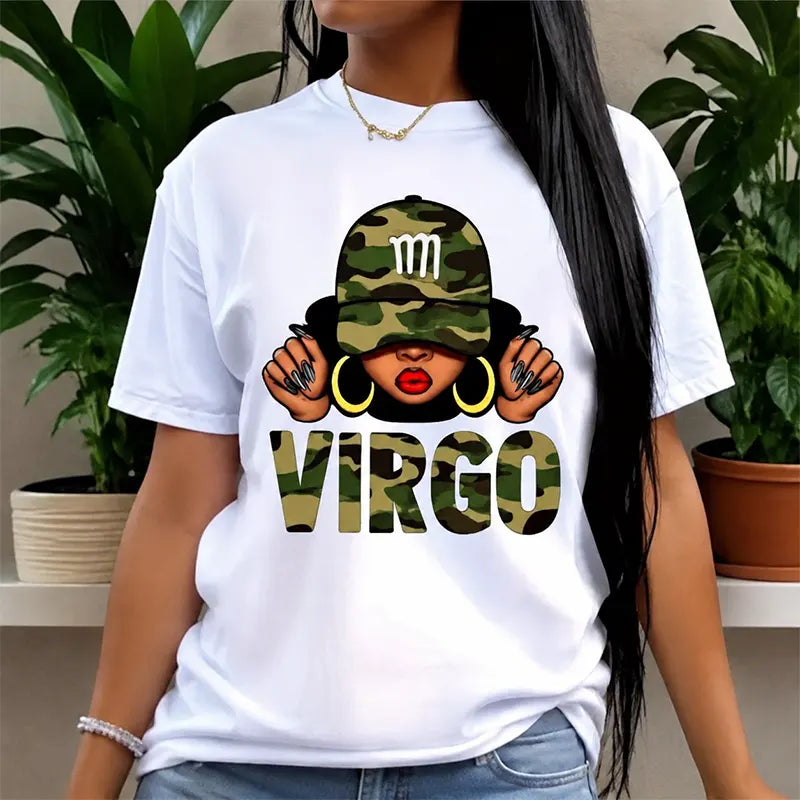 Virgo Camo Girl T-Shirt / Sweatshirt / Hoodie