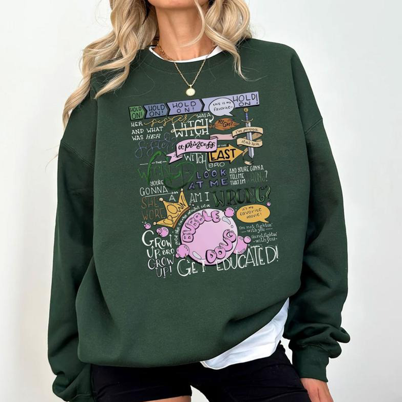 Funny Her Sister Was a Witch Quote Wizard Musical T-Shirt / Sweatshirt / Hoodie