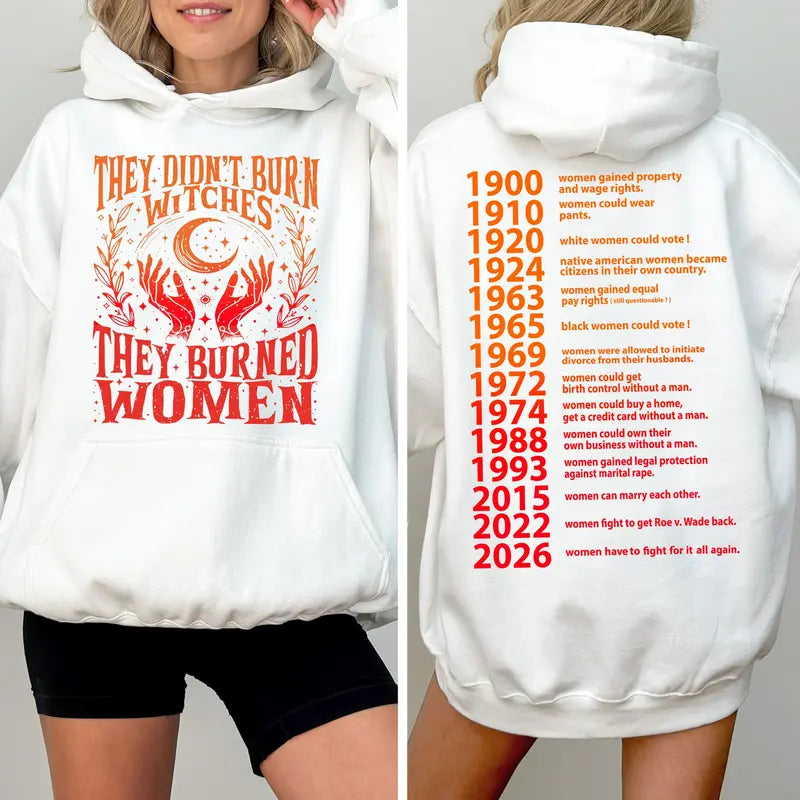 They Burned Women Not Witches T-Shirt / Sweatshirt / Hoodie