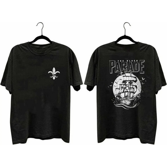 Black Parade Aesthetic Vintage Rock Tour-Inspired Graphic T-Shirt/Sweatshirt/Hoodie