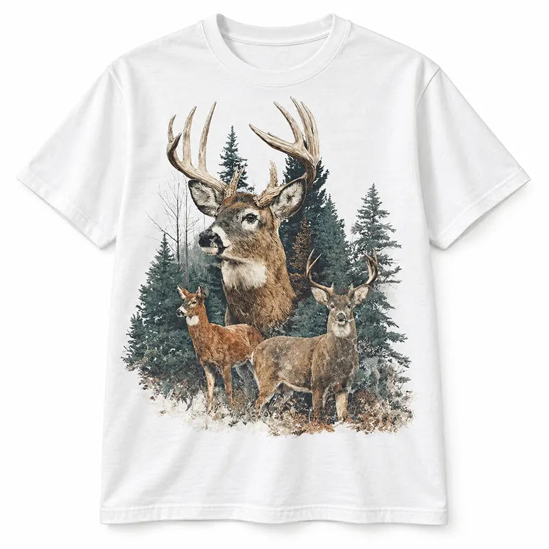 Vintage Forest Buck T-Shirt / Sweatshirt / Hoodie