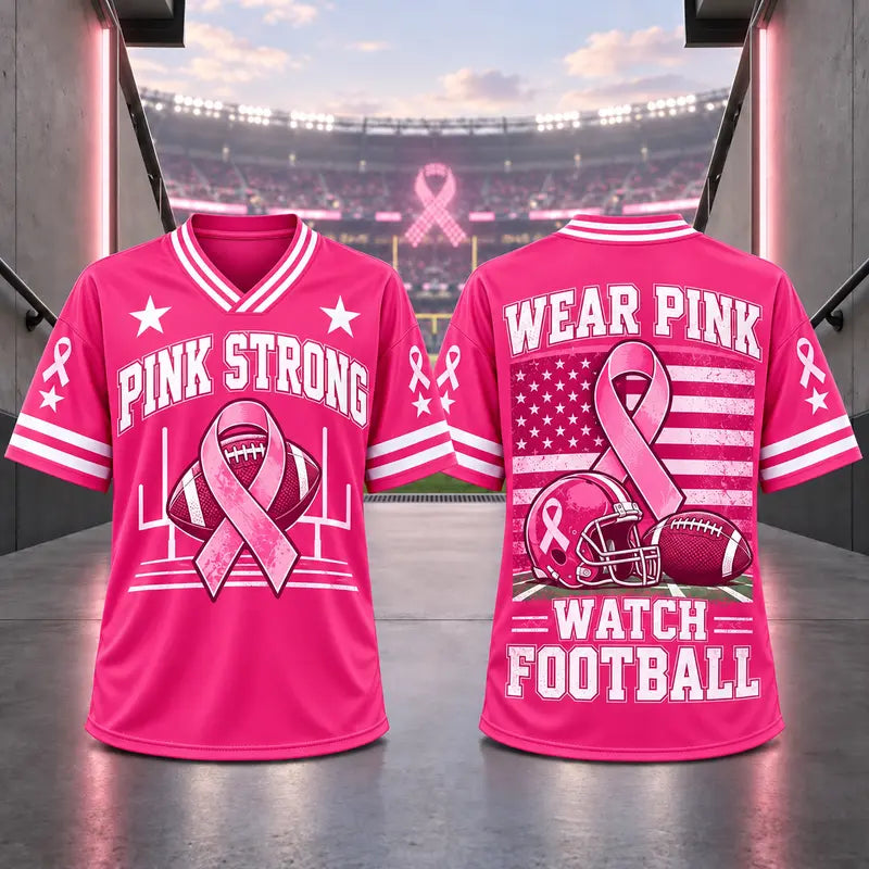 Pink Strong Soccer Jersey