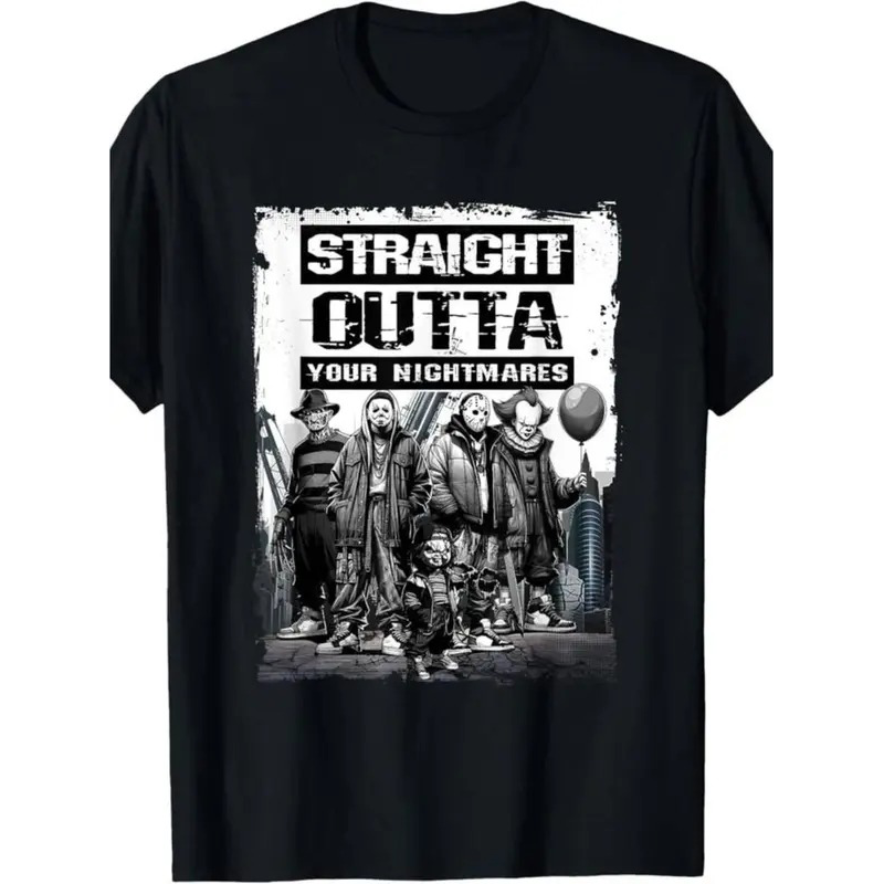 Straight Outta Nightmares Vintage Horror Halloween T-Shirt/Sweatshirt/Hoodie
