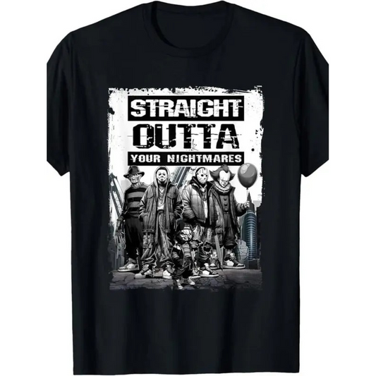 Straight Outta Nightmares Vintage Horror Halloween T-Shirt/Sweatshirt/Hoodie