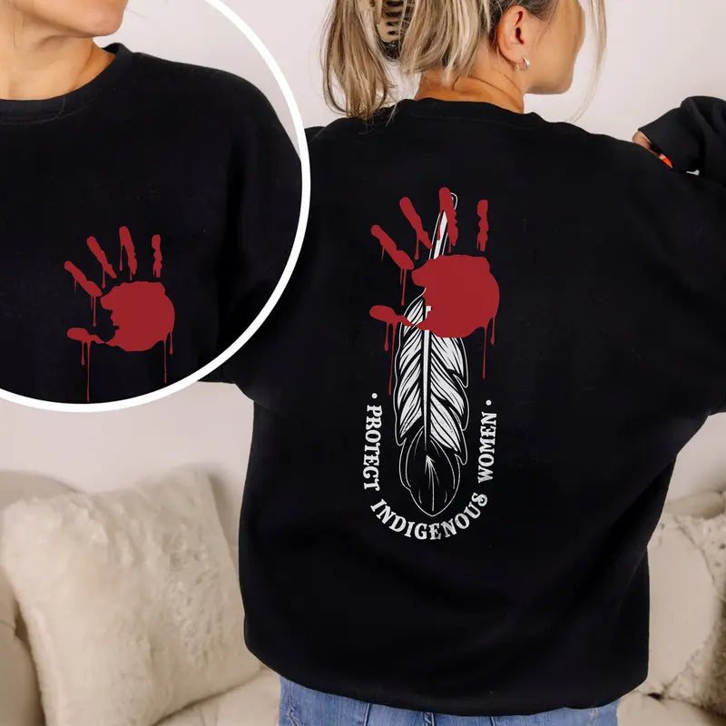 Protect Indigenous Women Red Handprint T-Shirt / Sweatshirt / Hoodie