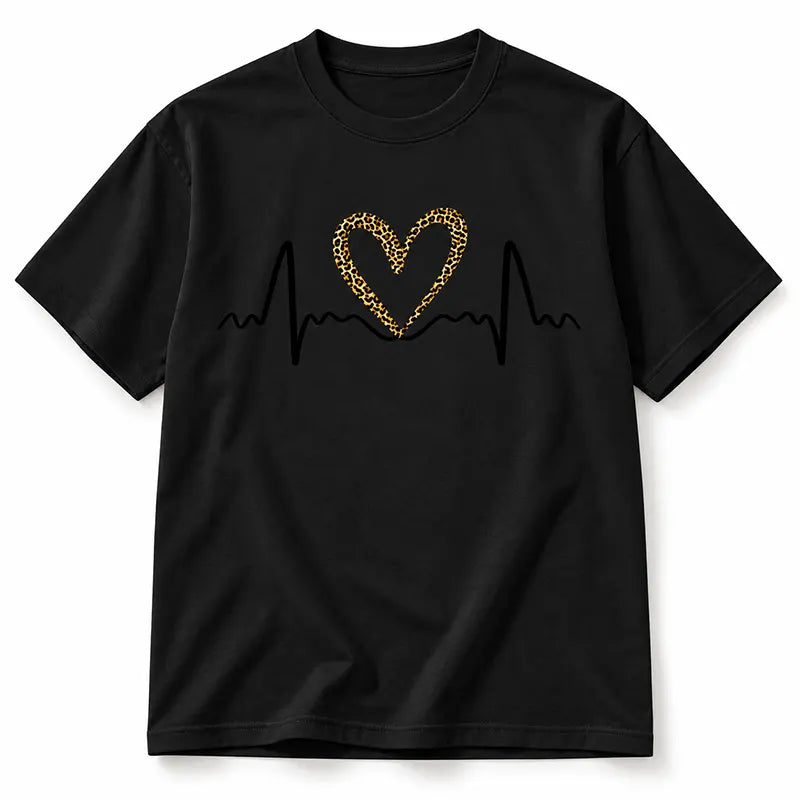 Leopard Heartbeat T-Shirt / Sweatshirt / Hoodie