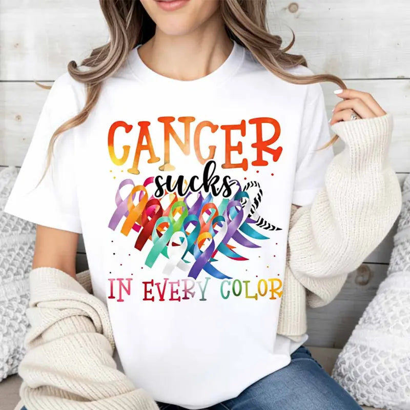 Cancer Sucks In Every Color T-Shirt / Sweatshirt / Hoodie