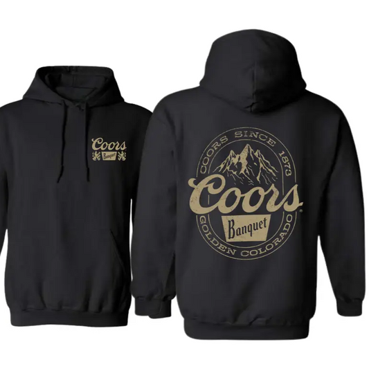 Coors Banquet-Classic and Rugged Design Featuring Retro Coors Logo T-Shirt/Sweatshirt/Hoodie
