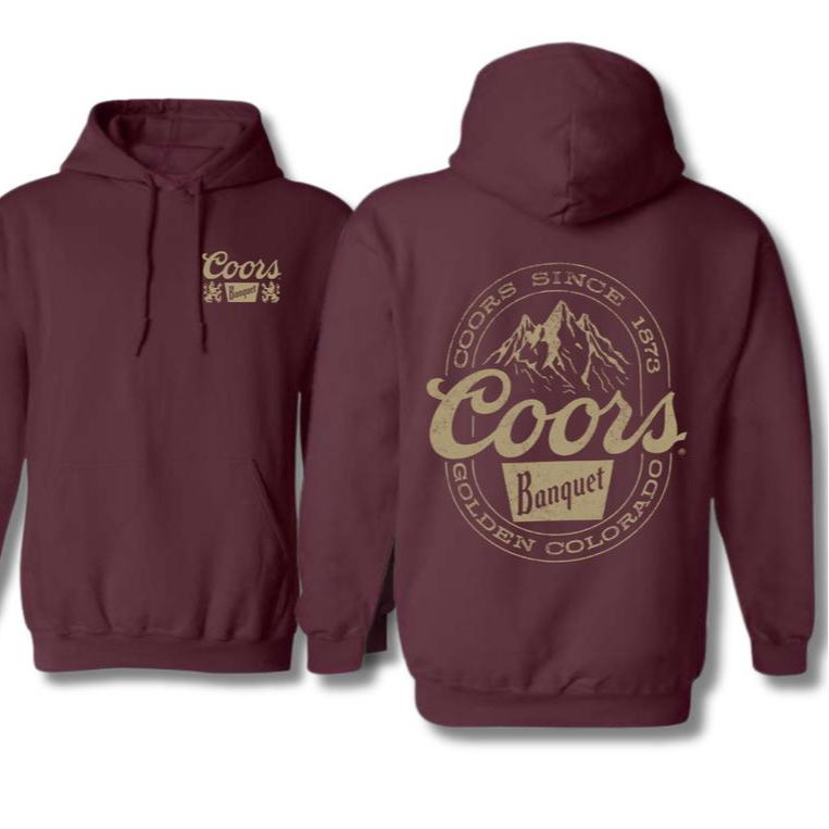 Coors Banquet-Classic and Rugged Design Featuring Retro Coors Logo T-Shirt/Sweatshirt/Hoodie